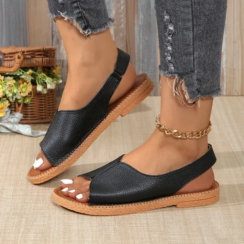 Aurelia Leather Slingbacks