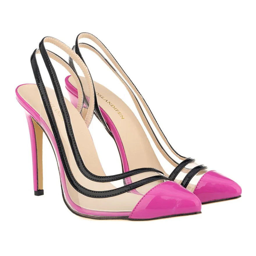 Clear Line Slingback Heels