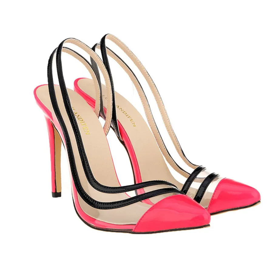 Clear Line Slingback Heels