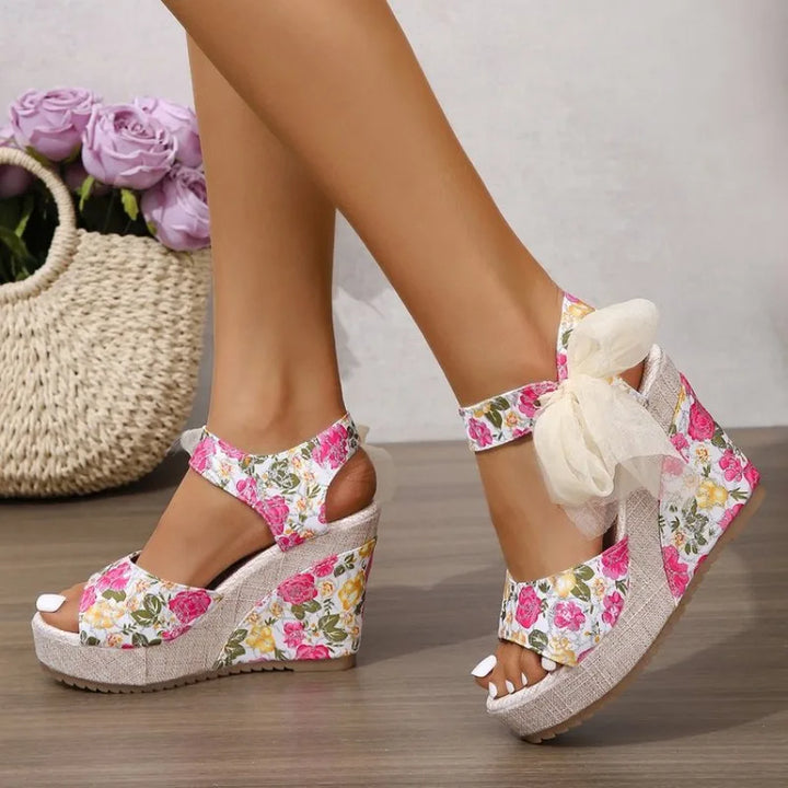 Floral Lace Wedges
