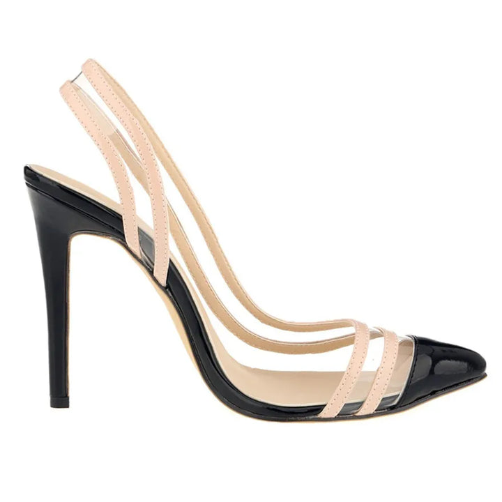 Clear Line Slingback Heels