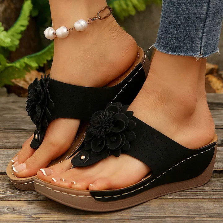 Petal Wedge Sandal