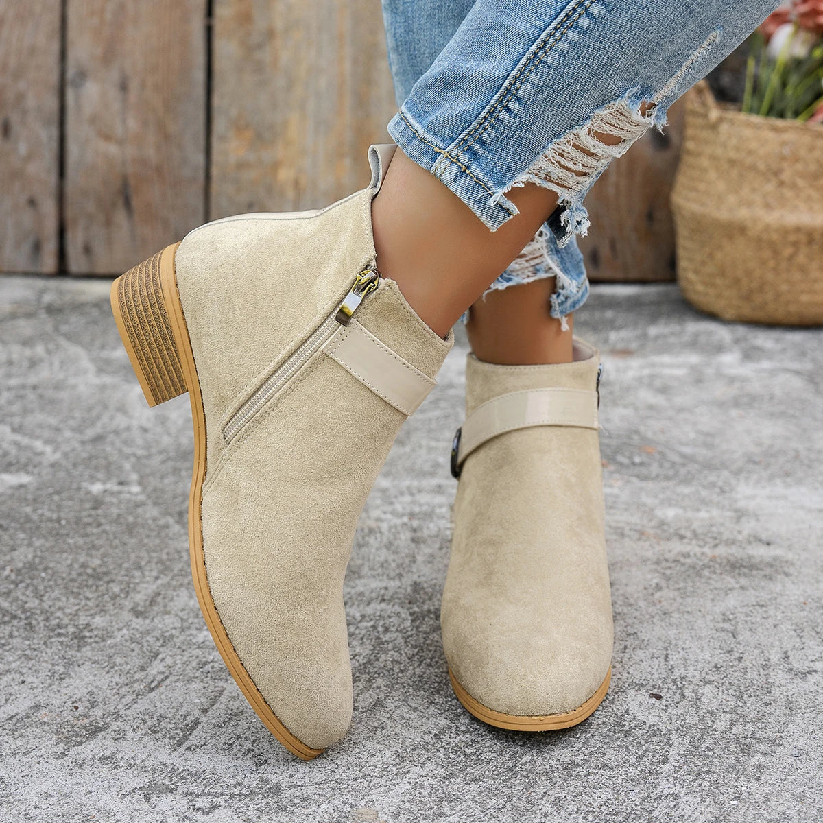 Sierra Buckle Ankle Boot