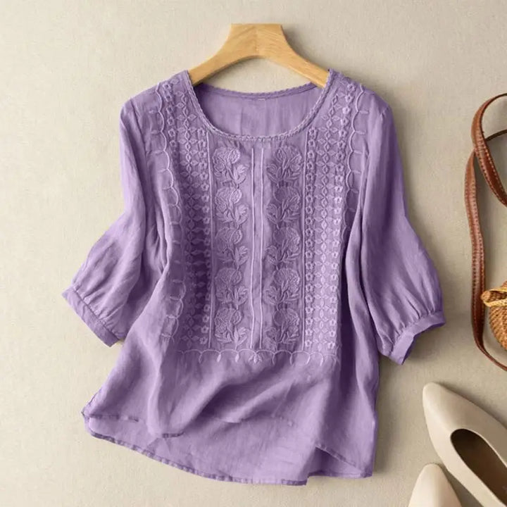 Debbie | Embroidered Relaxed Blouse