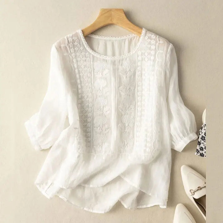 Debbie | Embroidered Relaxed Blouse