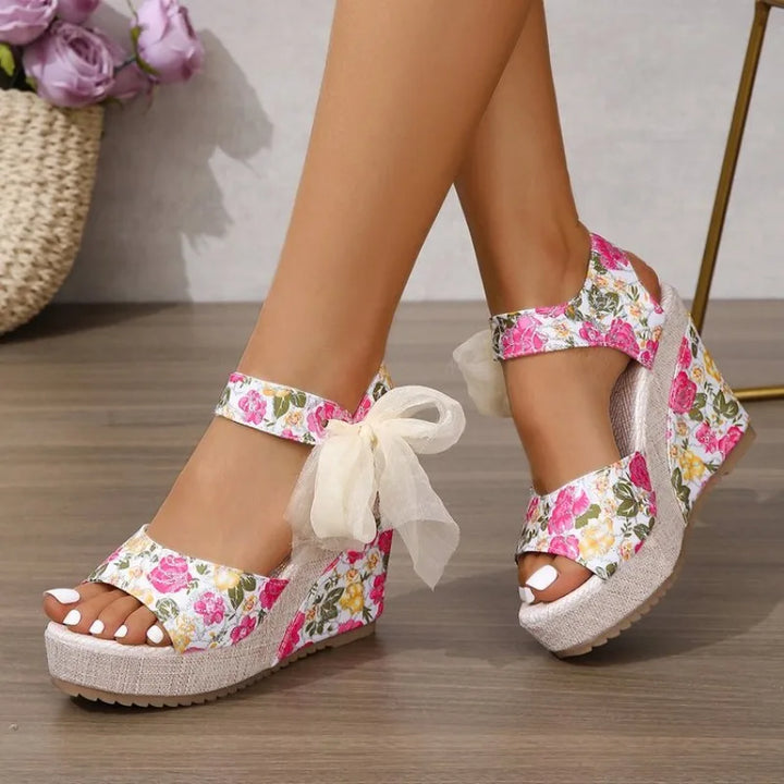 Floral Lace Wedges