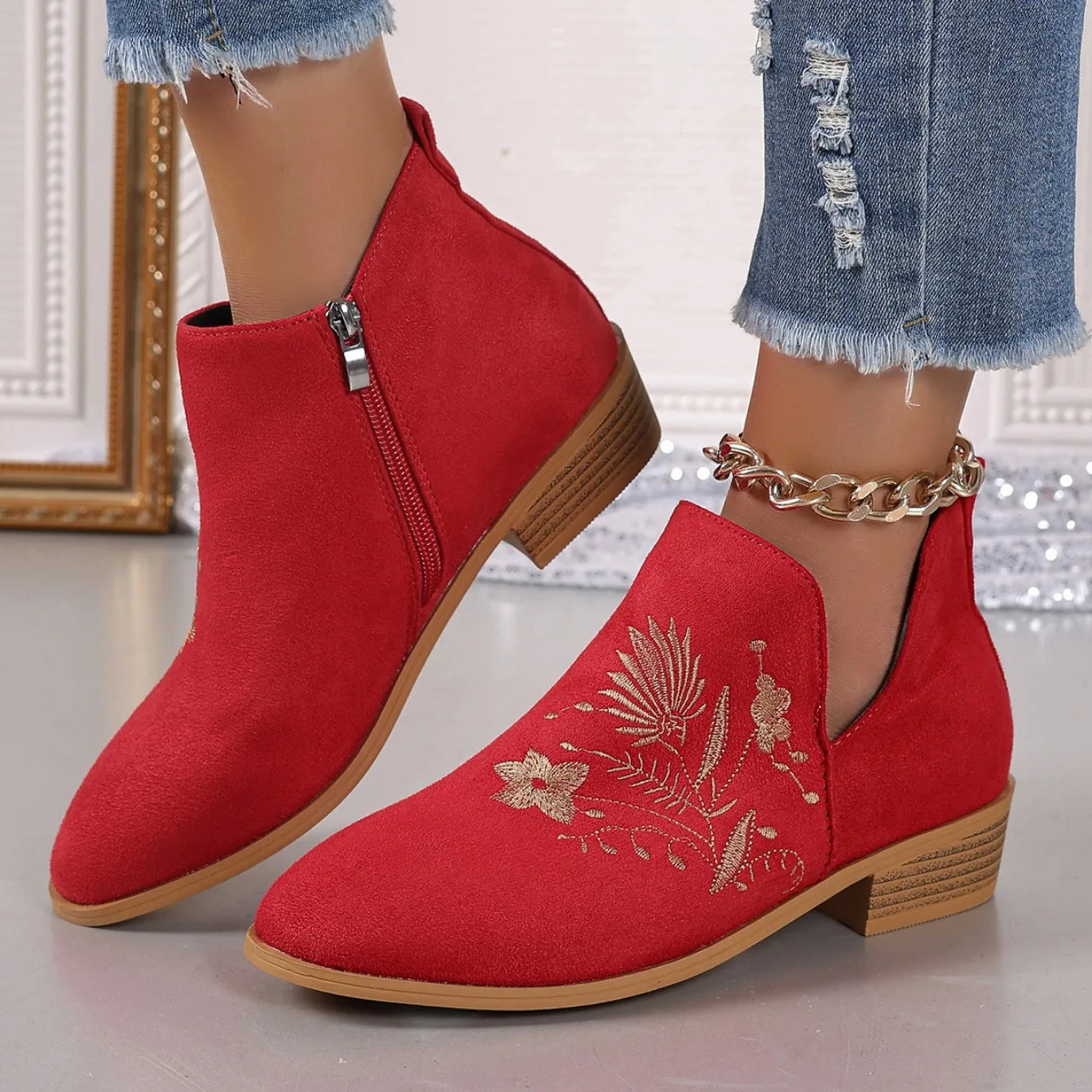 Harper Floral Boot