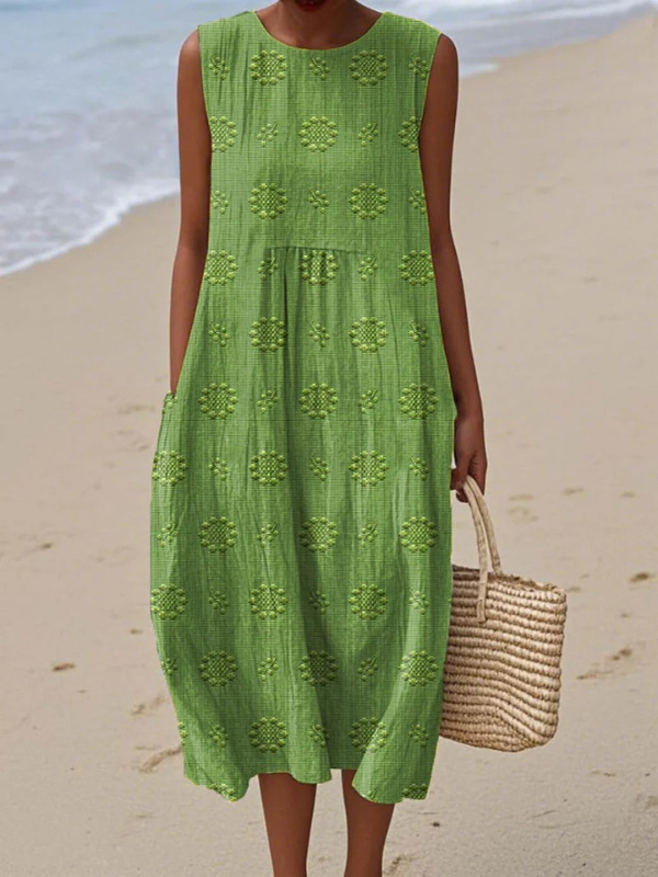 Rose™ | Embroidered Midi Dress