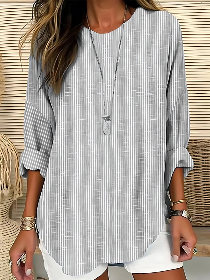 Tori | Trendy Striped Blouse