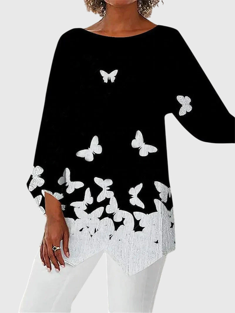 Cris | Elegant Crew Neck Top