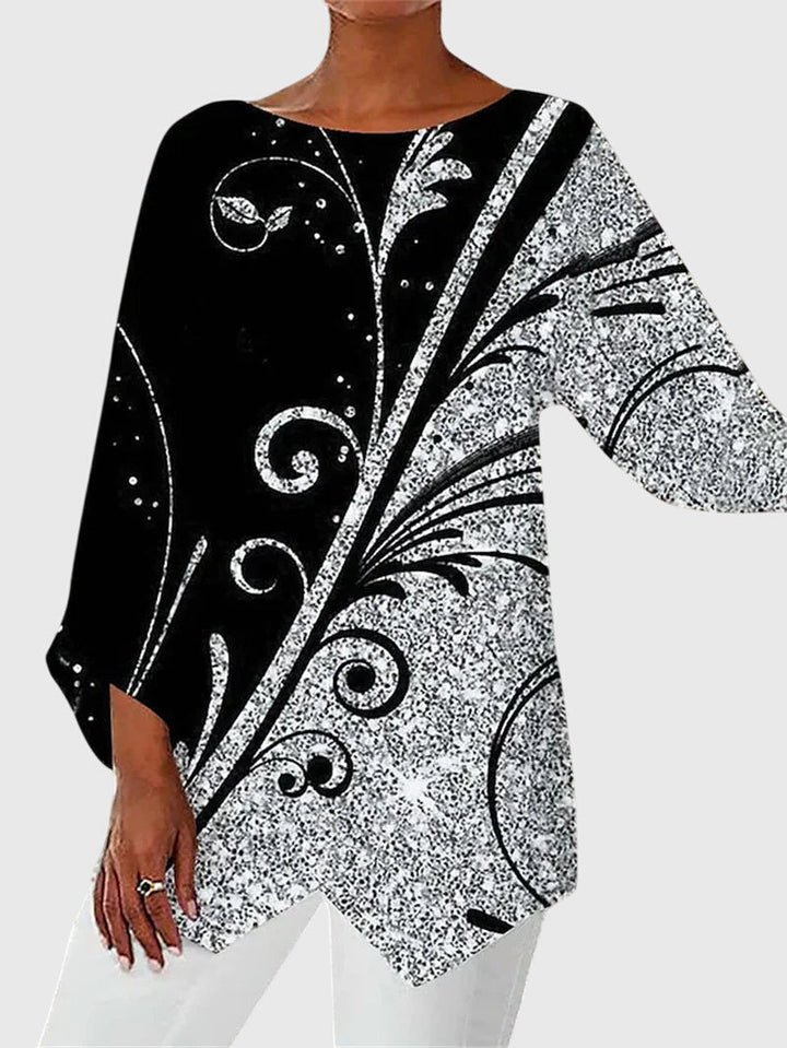 Cris | Elegant Crew Neck Top