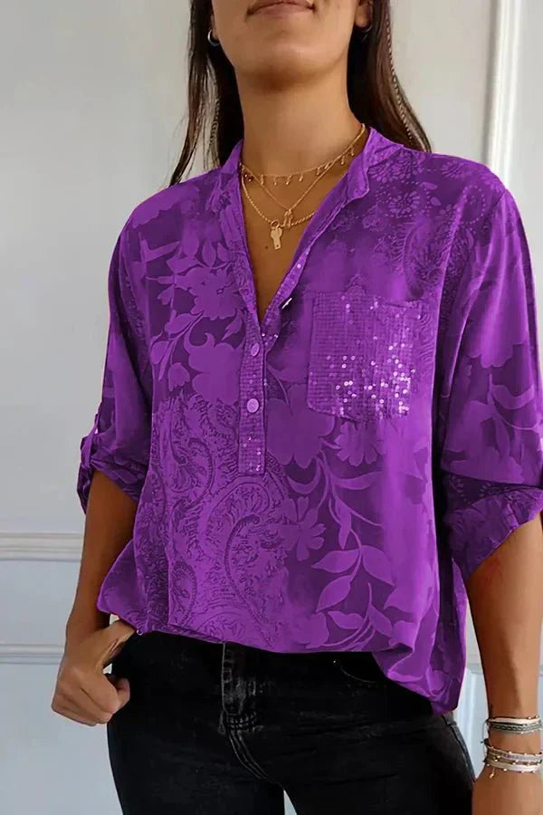 Susy | Elegant Sequin Top