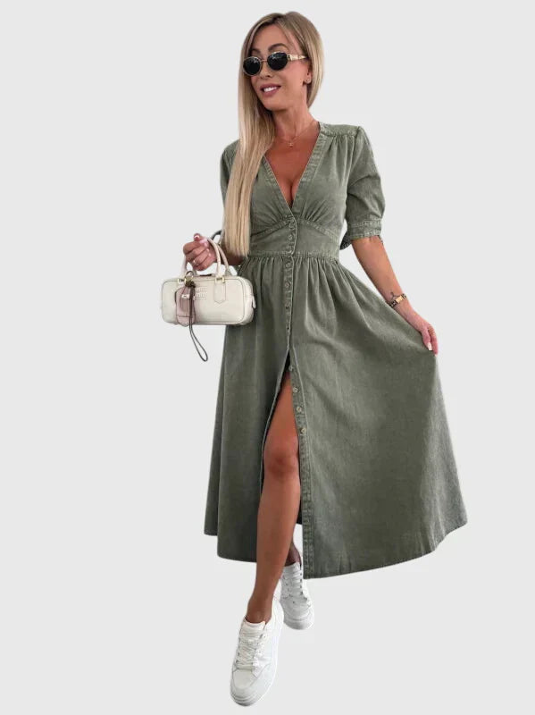 Sophia™ | Elegant Denim Dress