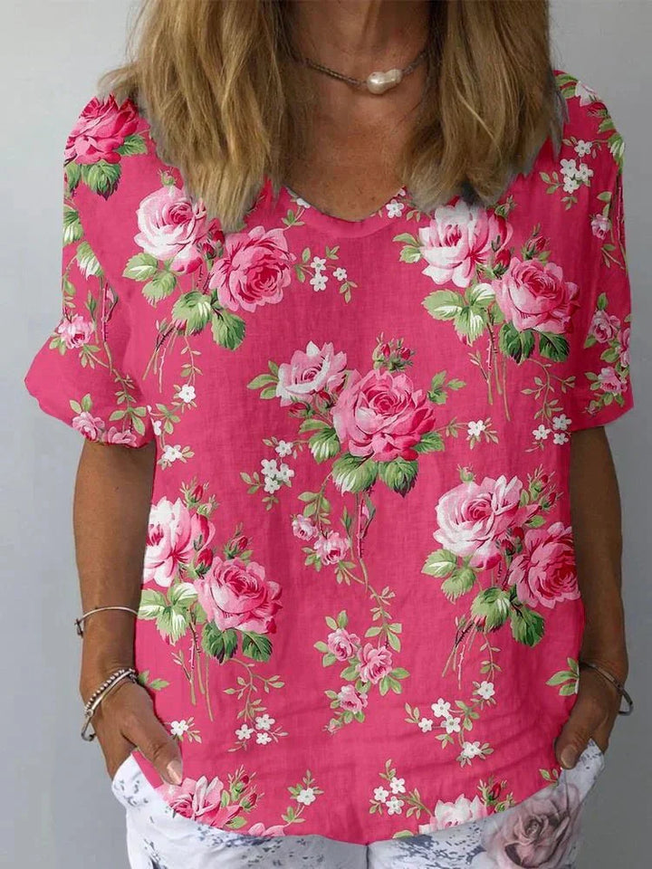 Rebeca | Artistic Floral Shirt