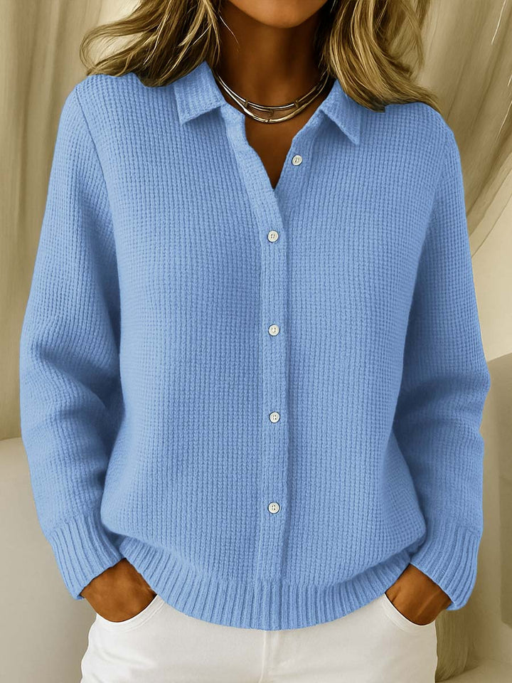 Linda | Textured Knit Button Cardigan