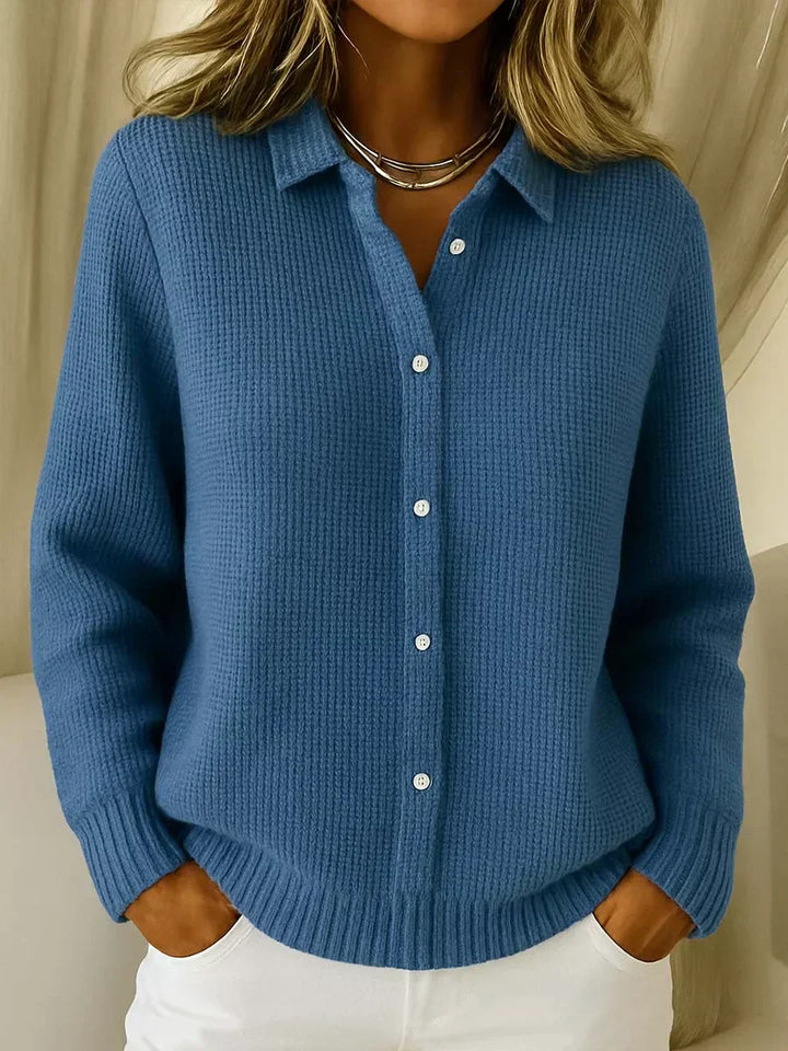 Linda | Textured Knit Button Cardigan