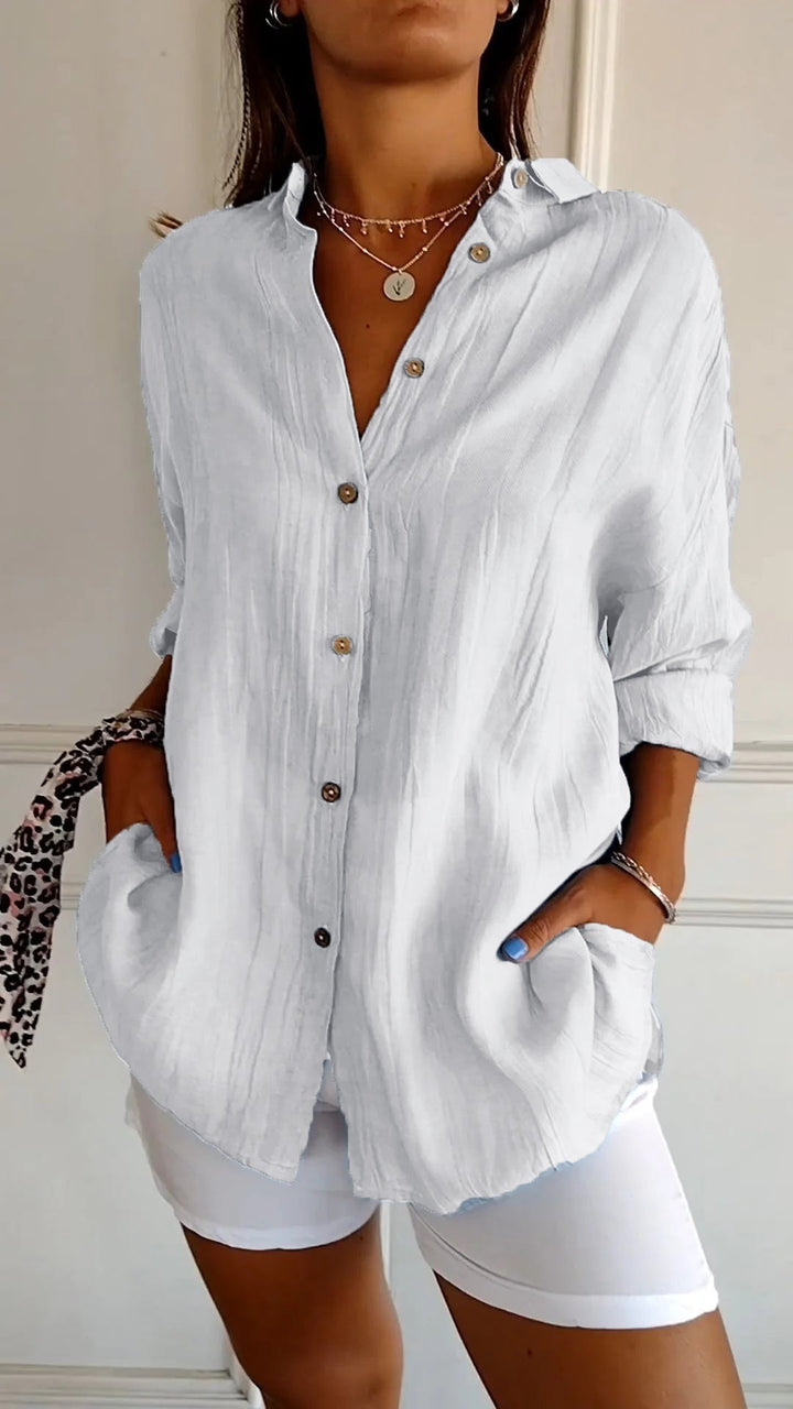 Kaitlin | Elegant Shirt with Pleated Style
