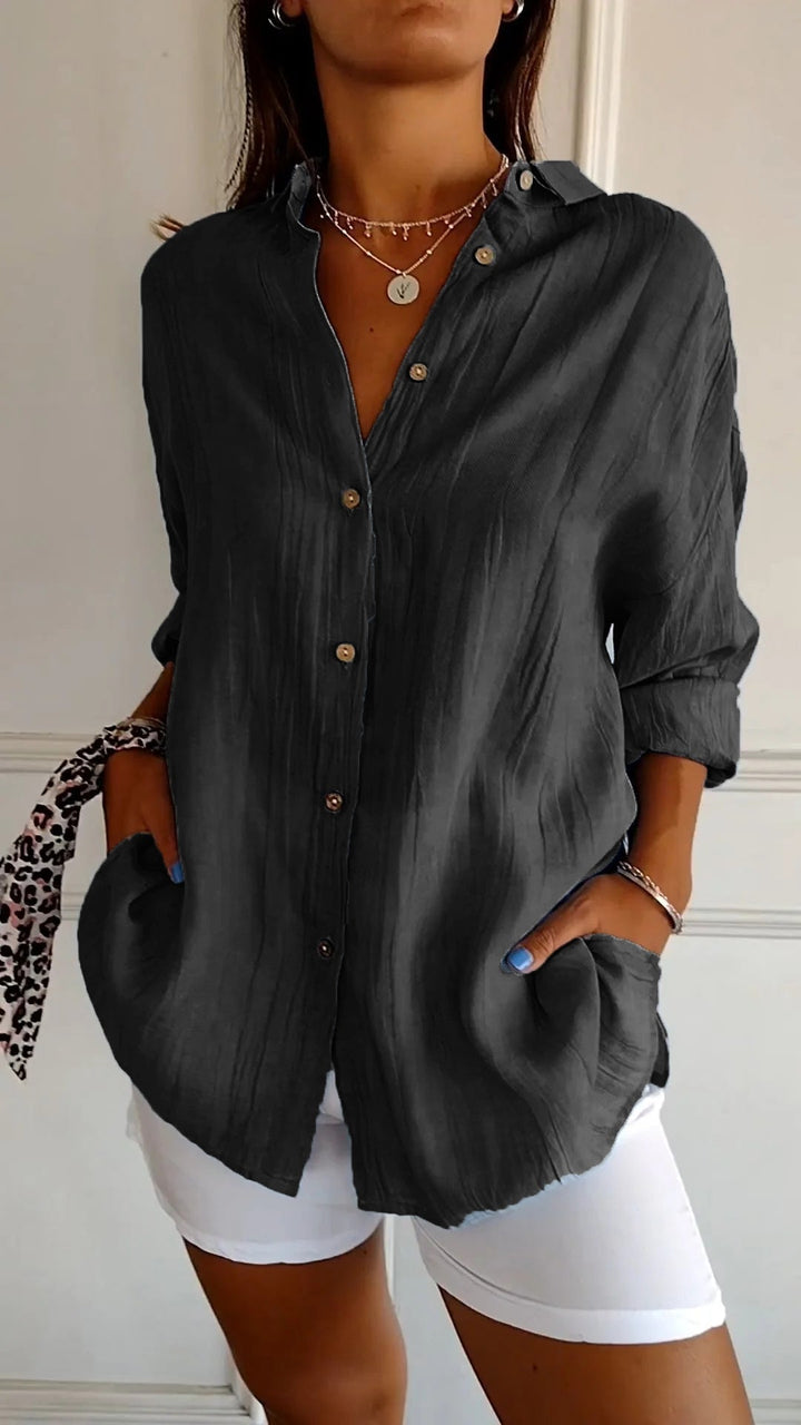 Kaitlin | Elegant Shirt with Pleated Style