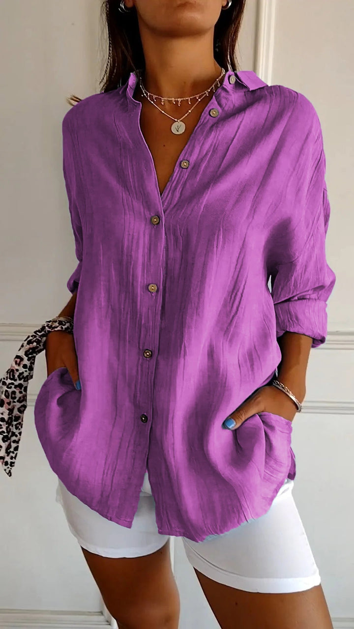 Kaitlin | Elegant Shirt with Pleated Style
