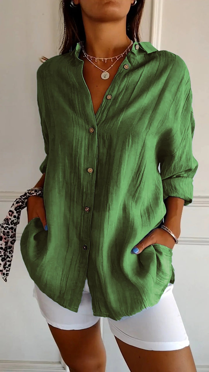 Kaitlin | Elegant Shirt with Pleated Style