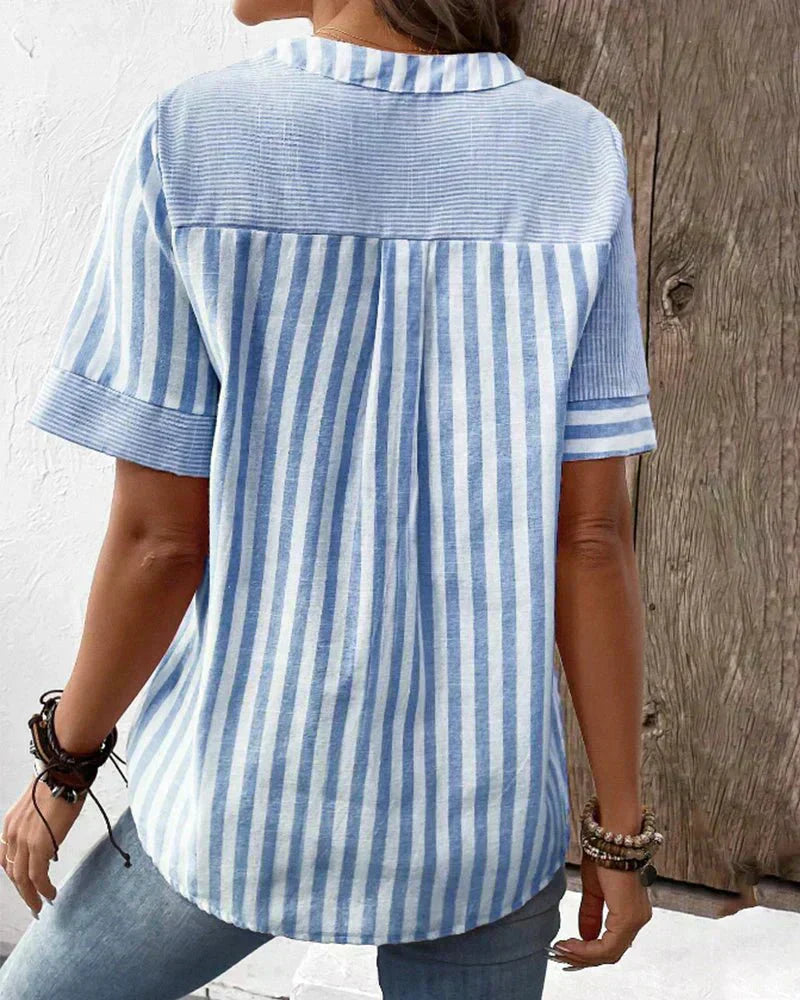Priya | Soft Striped Blouse