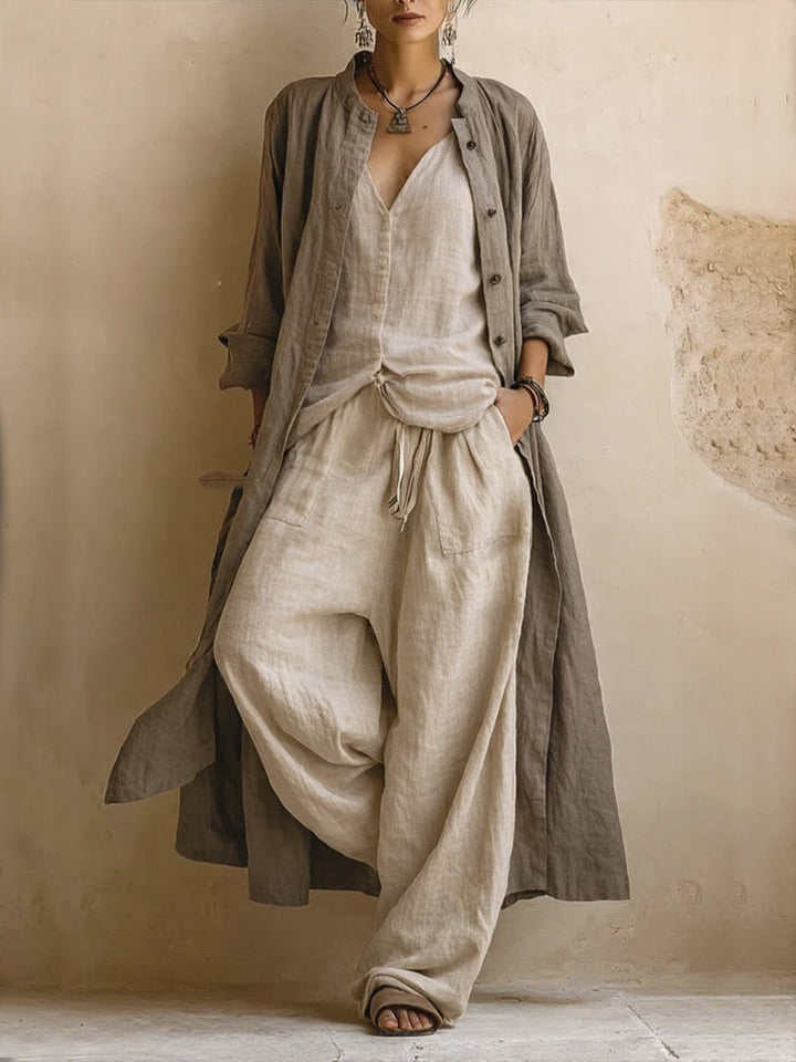 Aria ™ | Bohemian Cotton & Linen 3-Piece Set